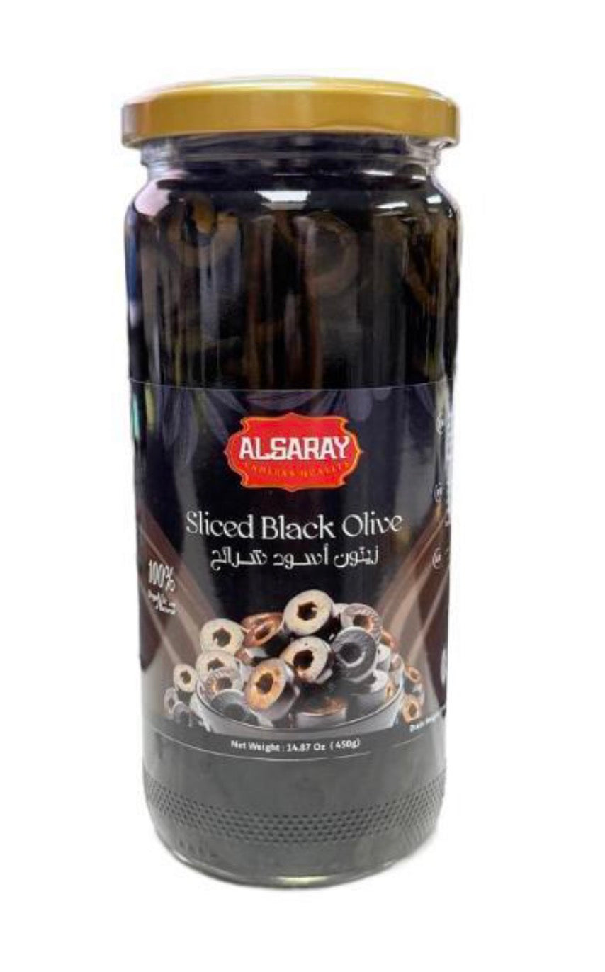 Alsaray Sliced Black Olives - 450g