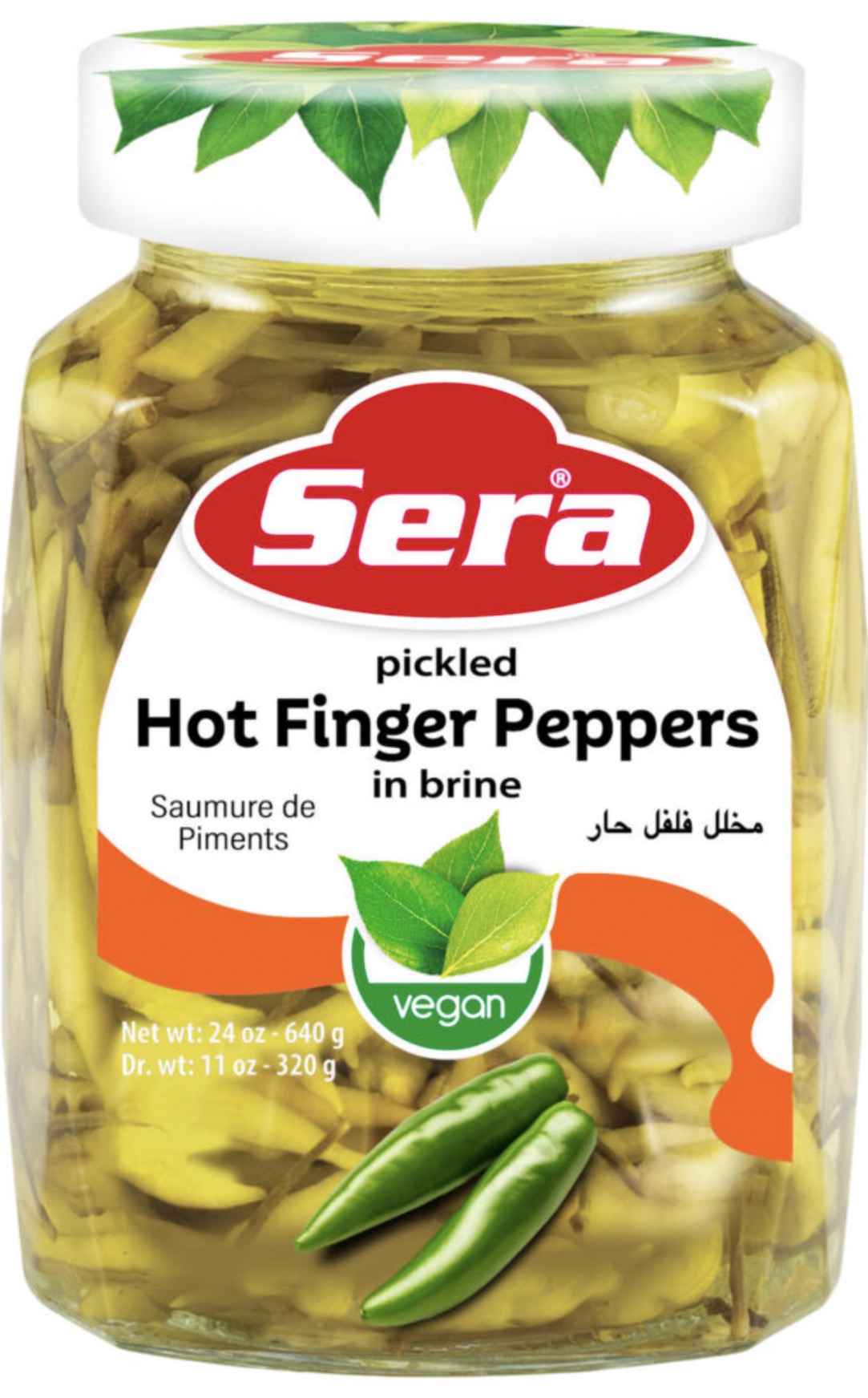 Sera Hot Finger Peppers - 640g
