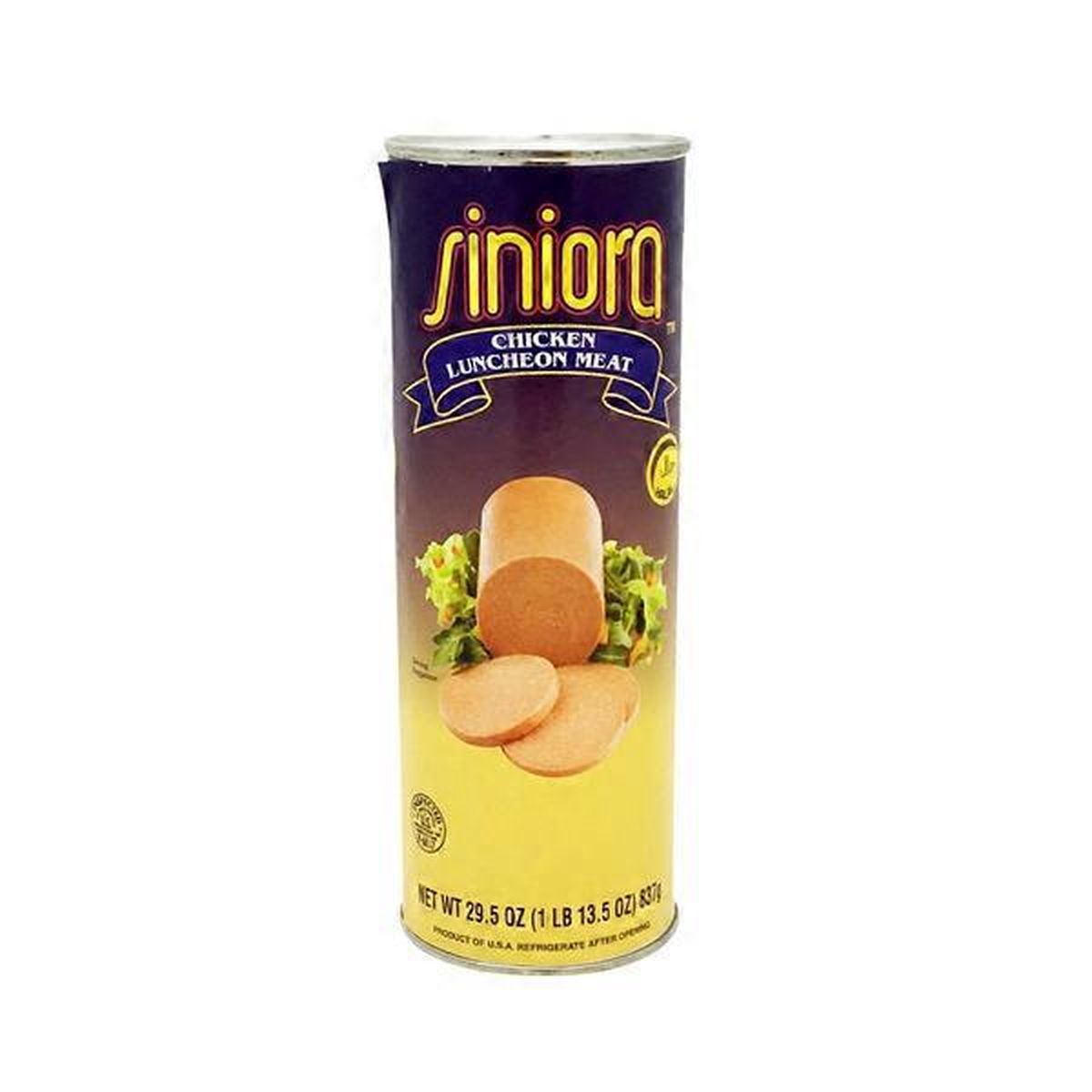 Siniora Chicken Luncheon Meat - 837g