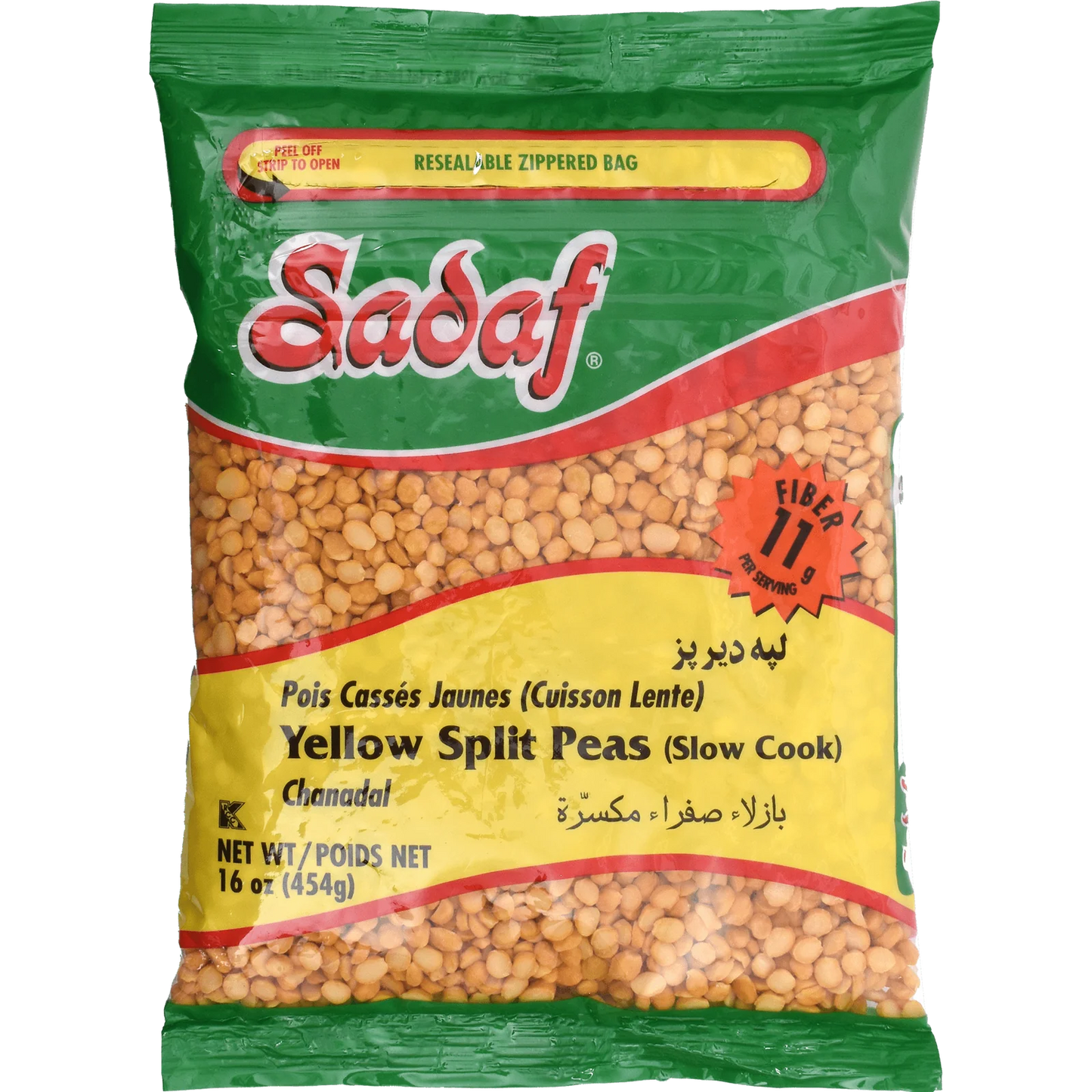 Sadaf Yellow Split Peas - 454g
