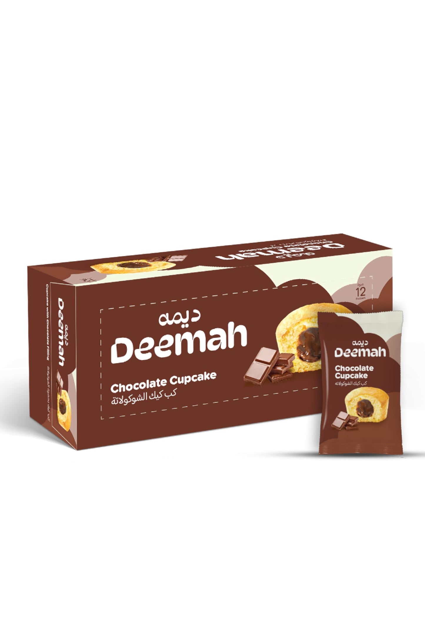 Deemah Chocolate Cupcake - 12ct