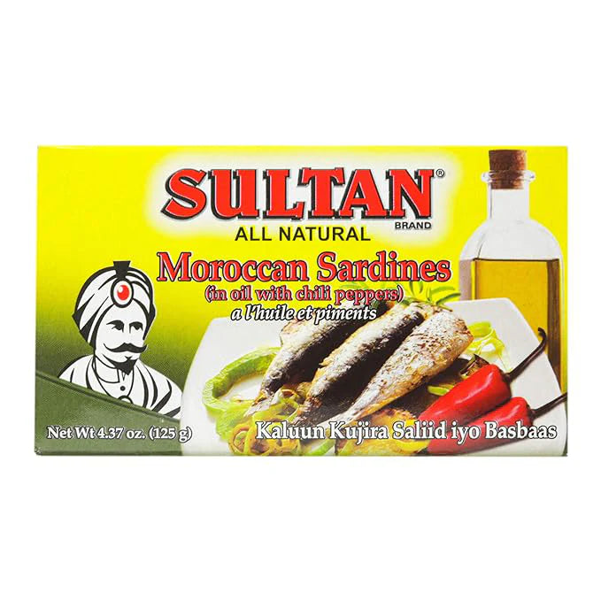 Sultan Sardines in Oil & Hot Peppers - 125g