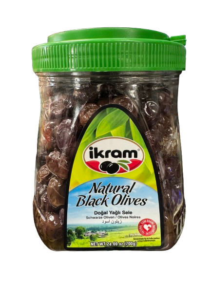 Ikram Natural Black Olives - 700g