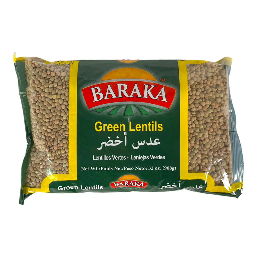 Baraka Green Lentils - 908g