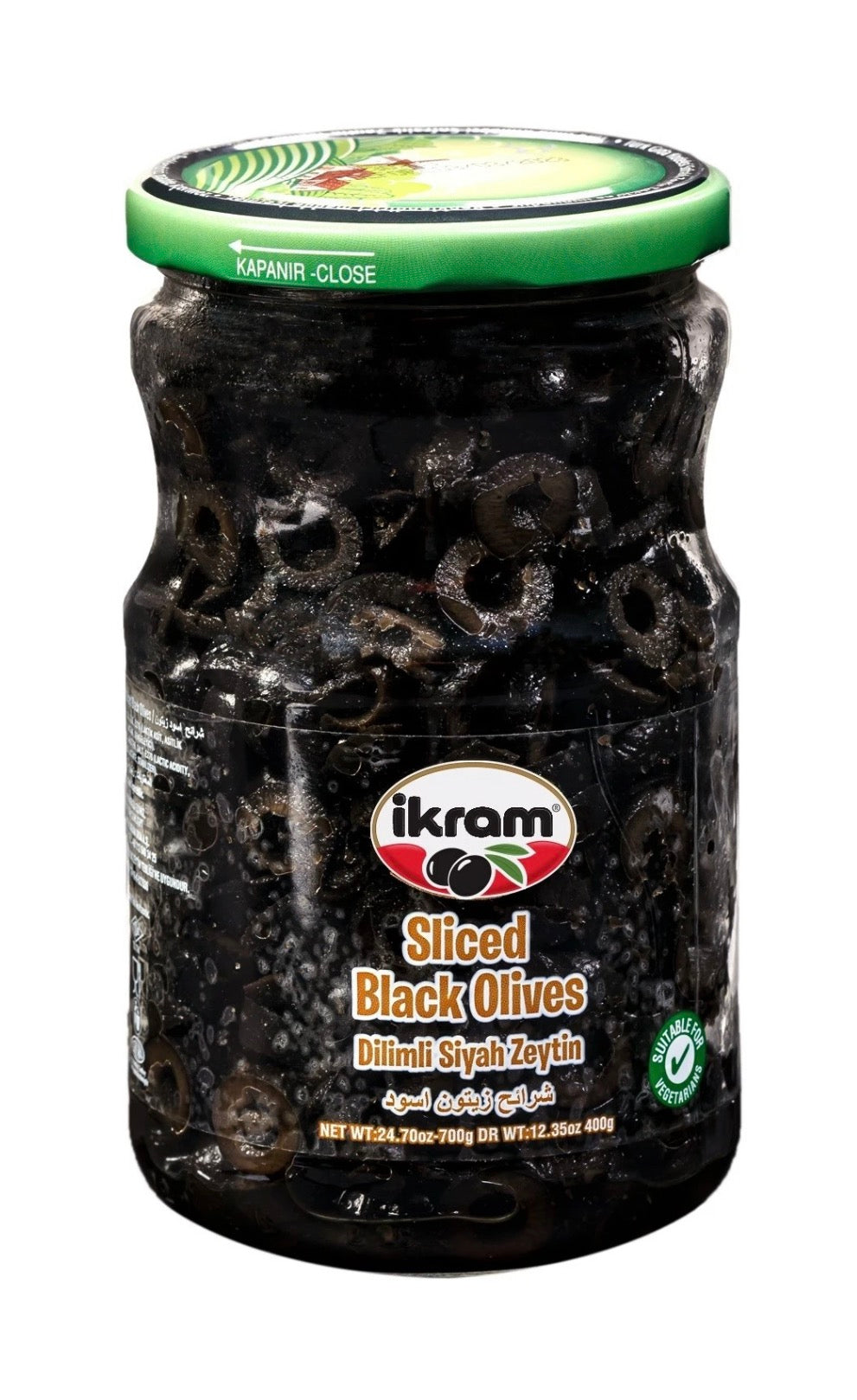 Ikram Sliced Black Olives - 1000g