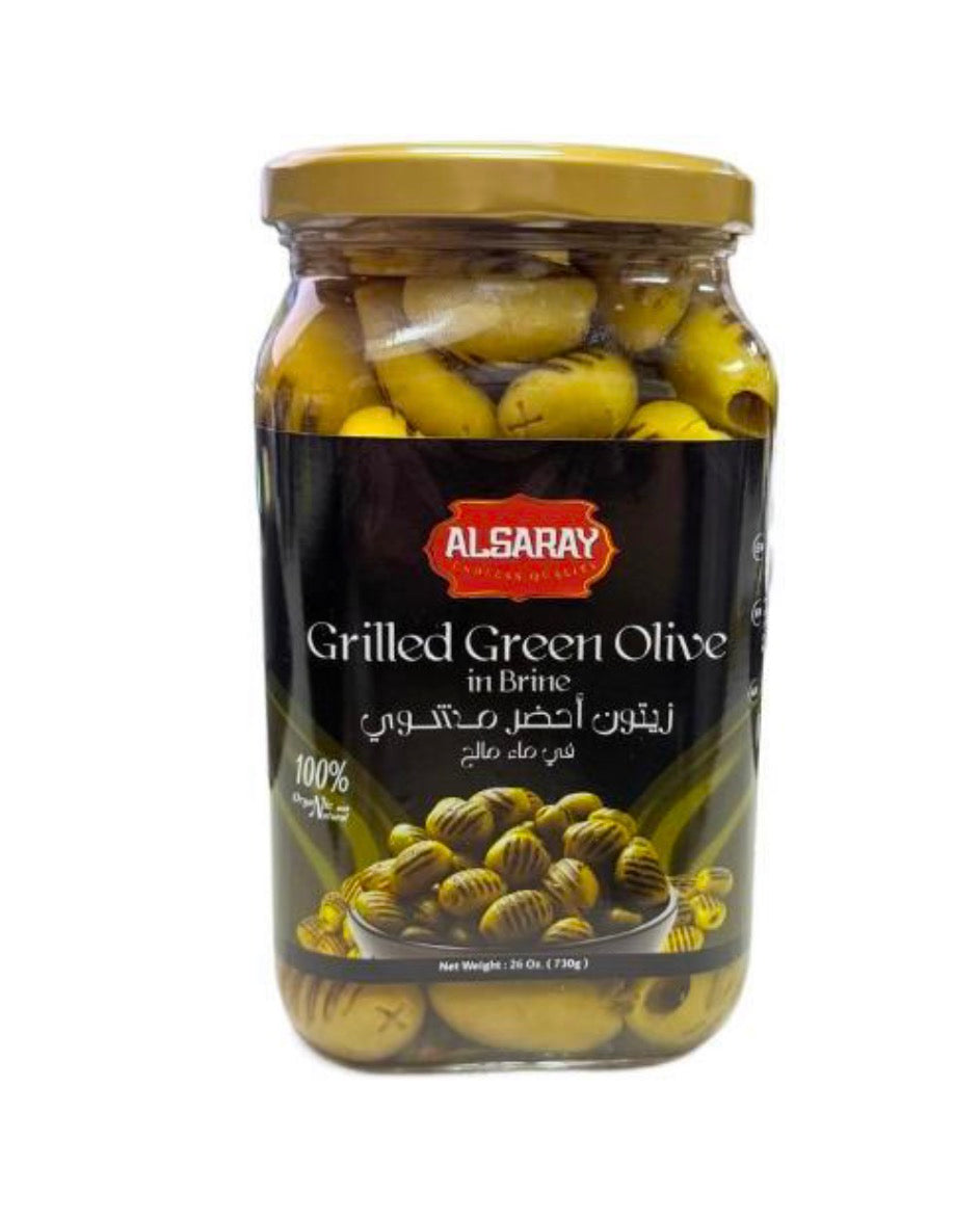 Alsaray Grilled Green Olives - 730g