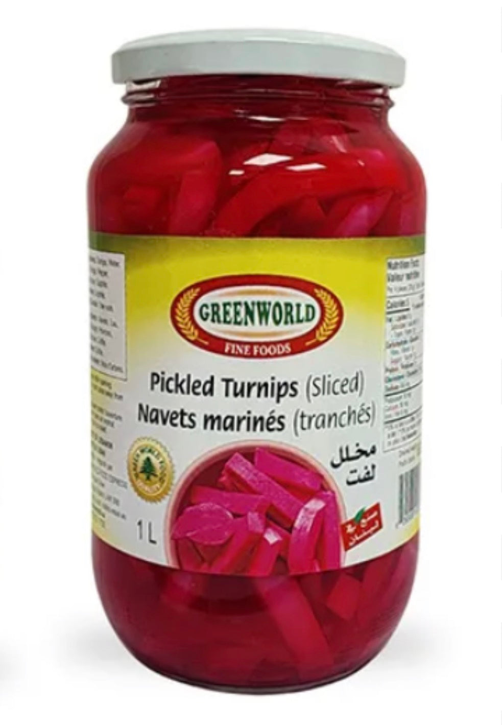 Greenworld Pickled Turnips - 1L