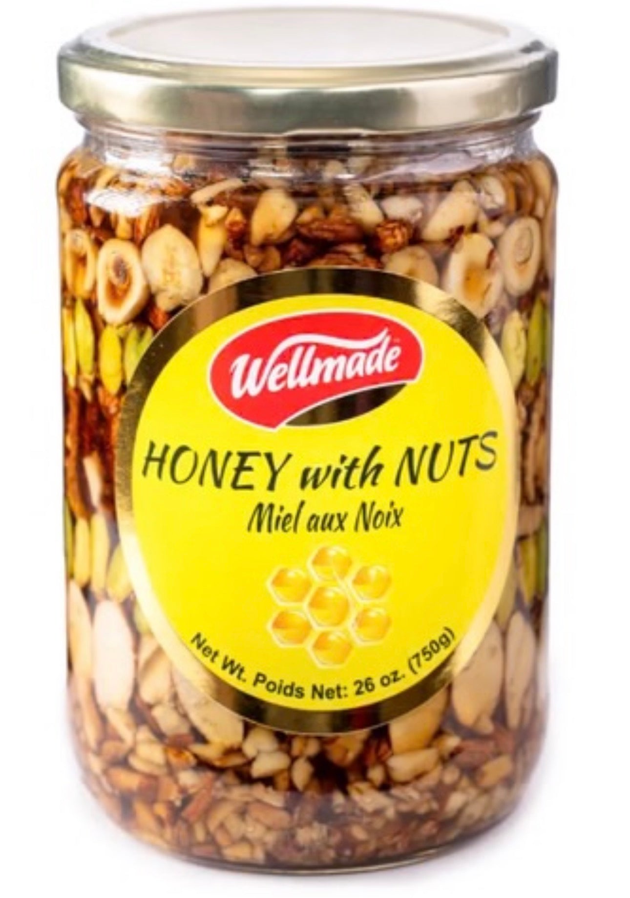 Wellmade Honey with Nuts - 750g