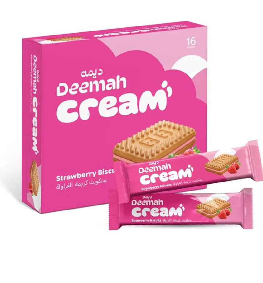 Deemah Strawberry Biscuits - 12ct