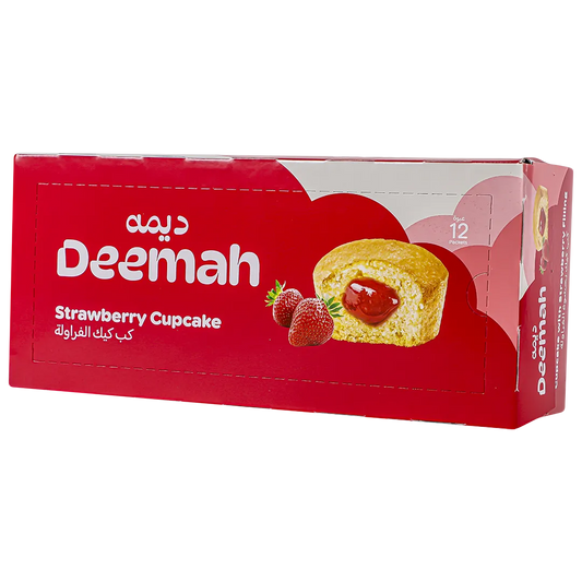 Deemah Strawberry Cupcake - 12ct