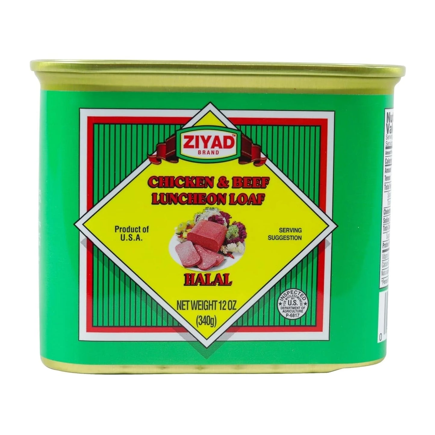 Ziyad Chicken & Beef Luncheon Meat - 340g