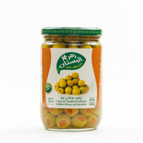 Zahr Albustan Green Olives with Carrots - 600g