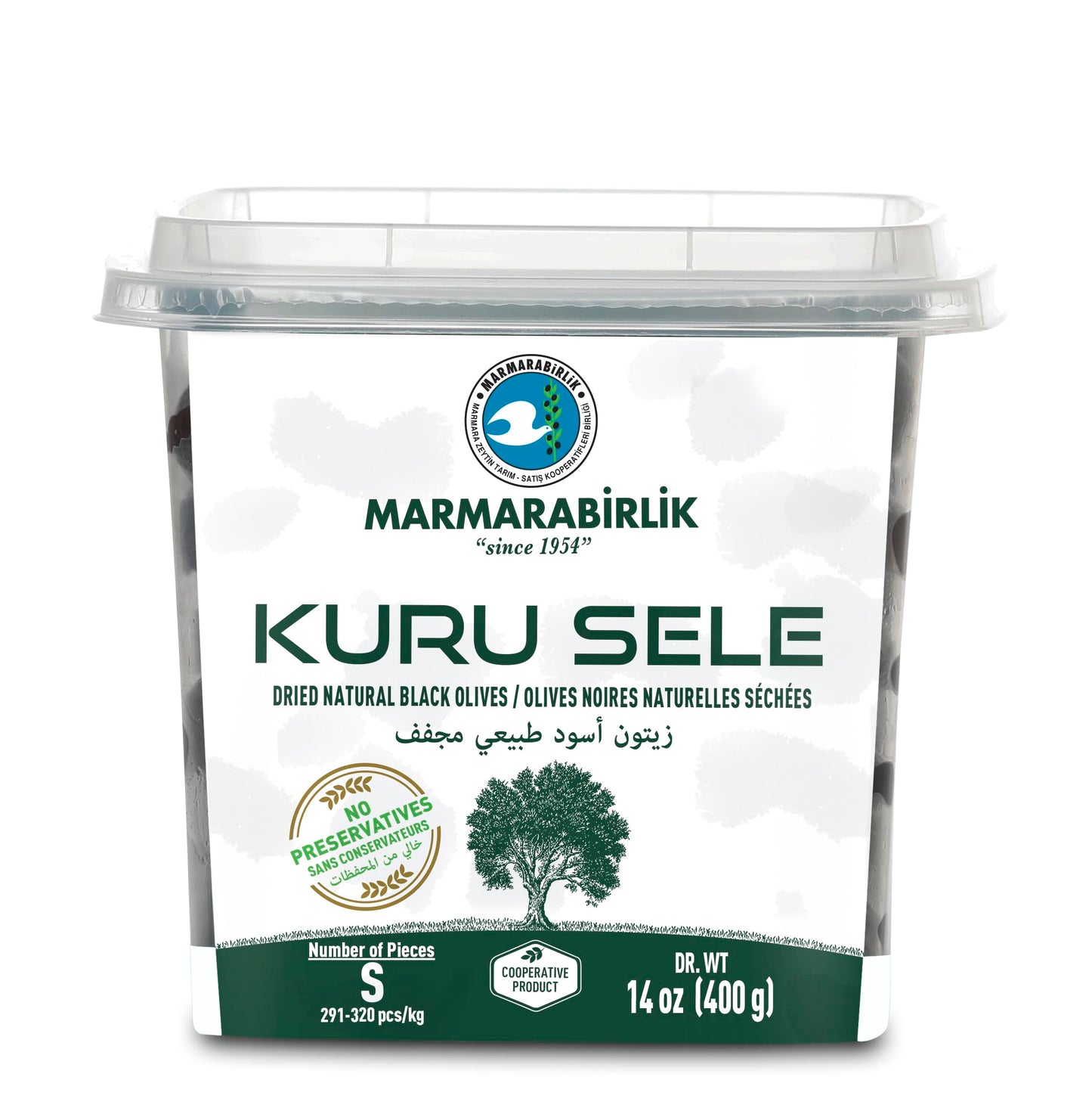 Marmarabirlik Kuru Sele Olives (S) - 400g