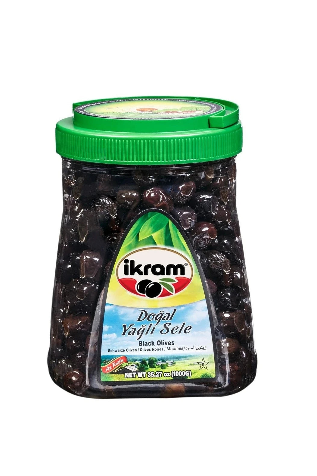 Ikram Black Sele Olives - 1000g