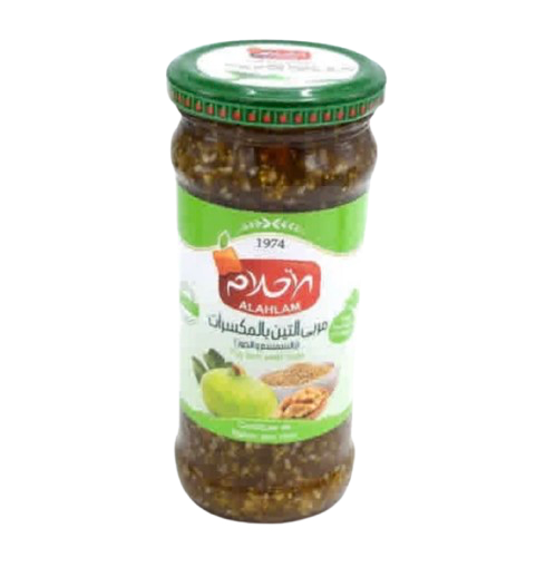Alahlam Fig Jam with Nuts - 425g