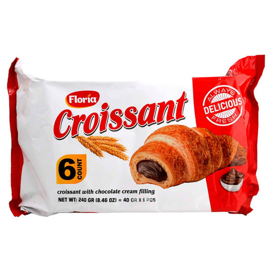 Floria Chocolate Croissant- 6ct