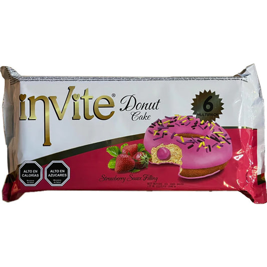 Simsek Invite Strawberry Donut Cake - 6ct
