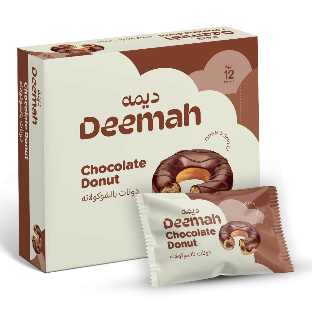 Deemah Chocolate Donut - 12ct