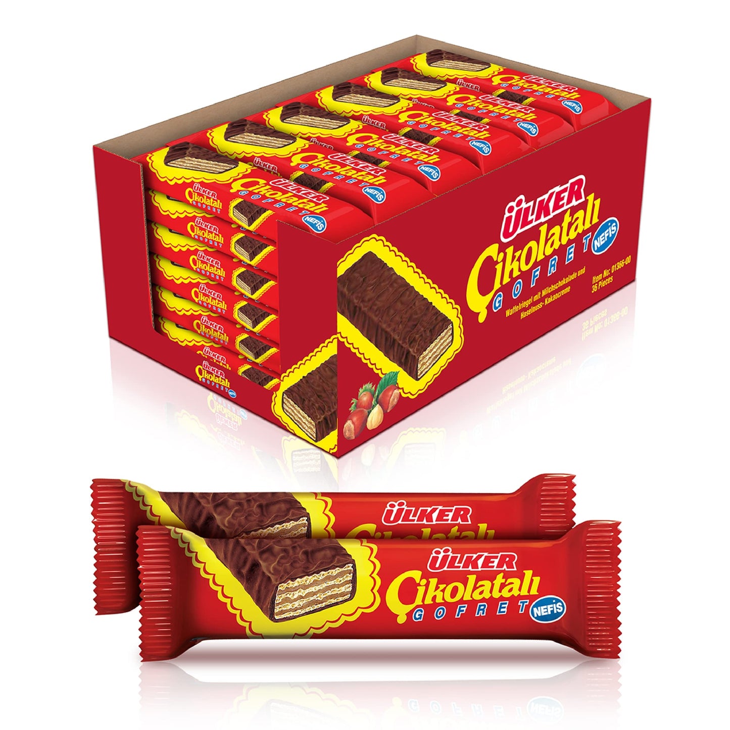 Ulker Chocolate Wafer - 36g*36ct