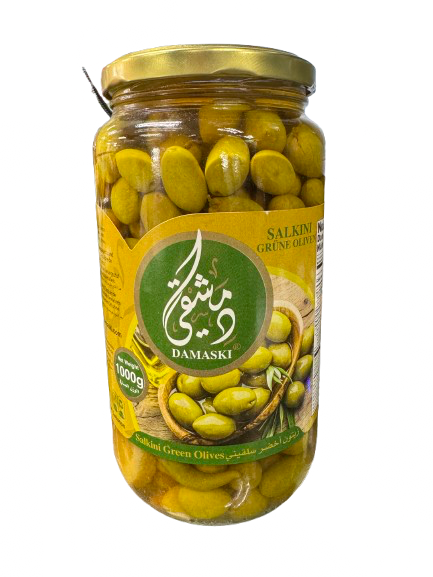 Damaski Salkini Green Olives - 1000g