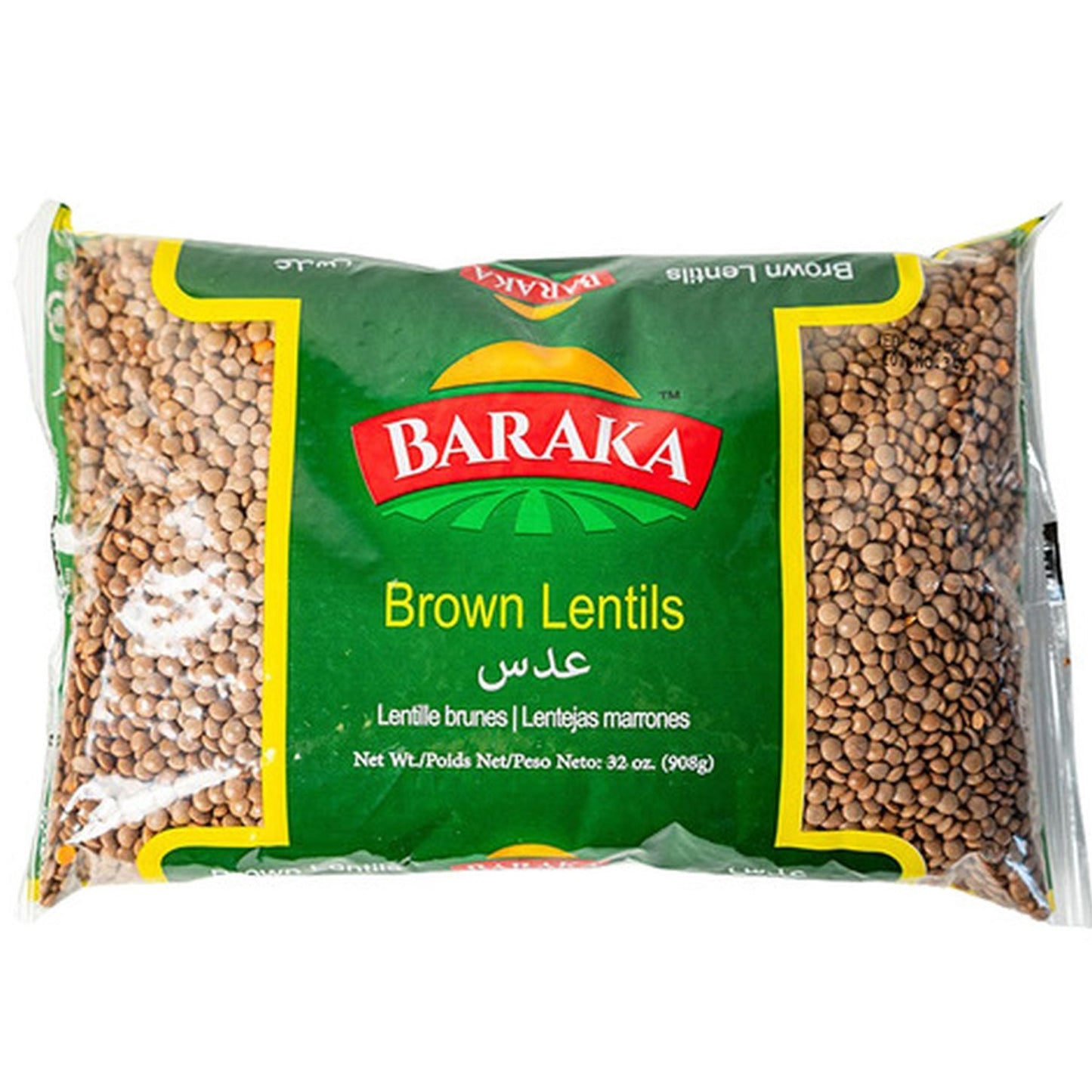 Baraka Brown Lentils - 908g