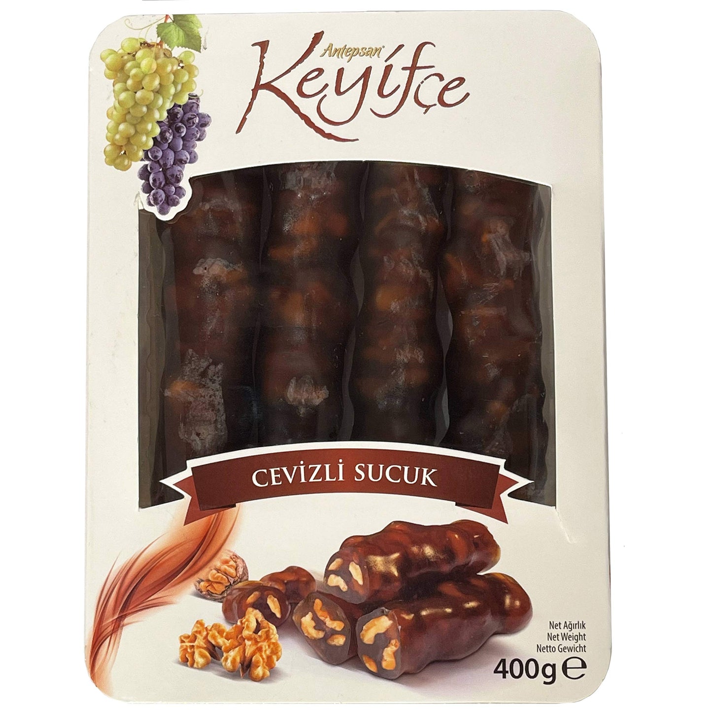 Keyifce Turkish Delight with Walnuts - 350g