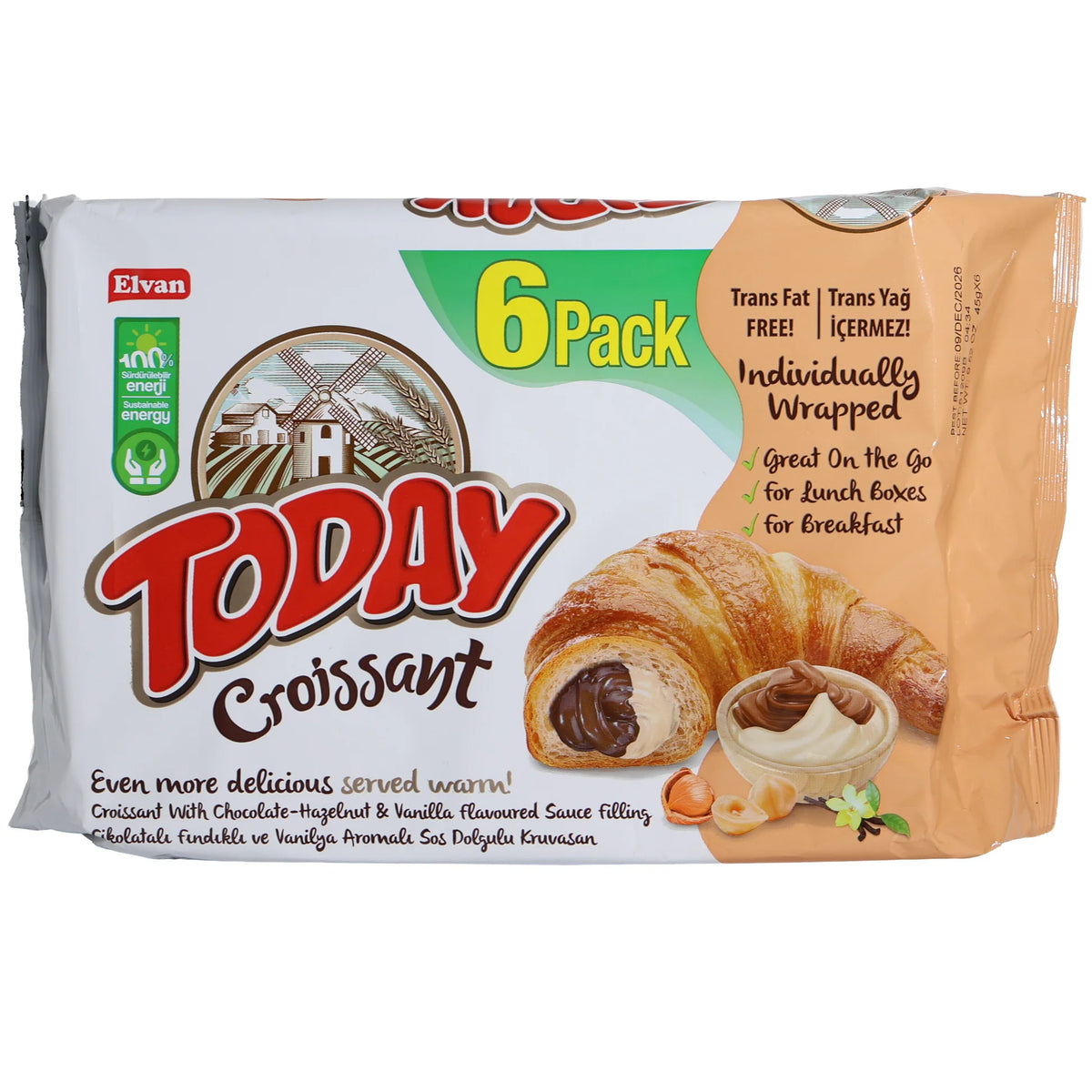 Today Croissant Chocolate & Vanilla - 6ct